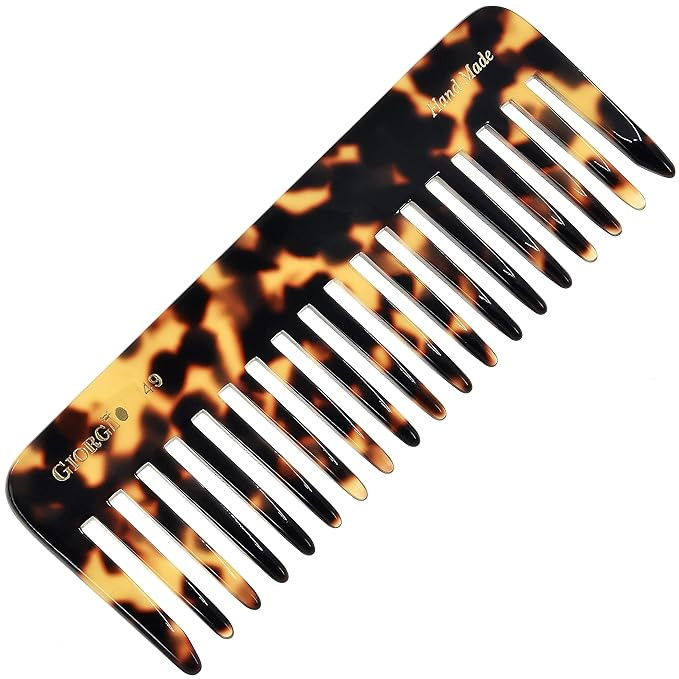 Giorgio G49 Large Hair Detangling Comb, Wide Teeth for Thick Curly Wavy Hair. Long Hair Detangler... | Amazon (US)