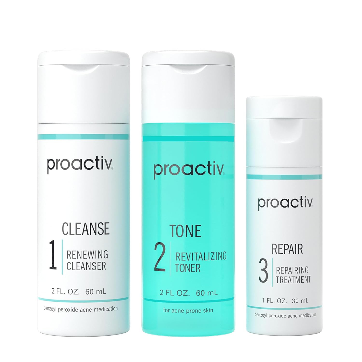 Proactiv Solution Acne Treatment Kit, Original 3-Step Face Routine, 30-Day | Amazon (US)