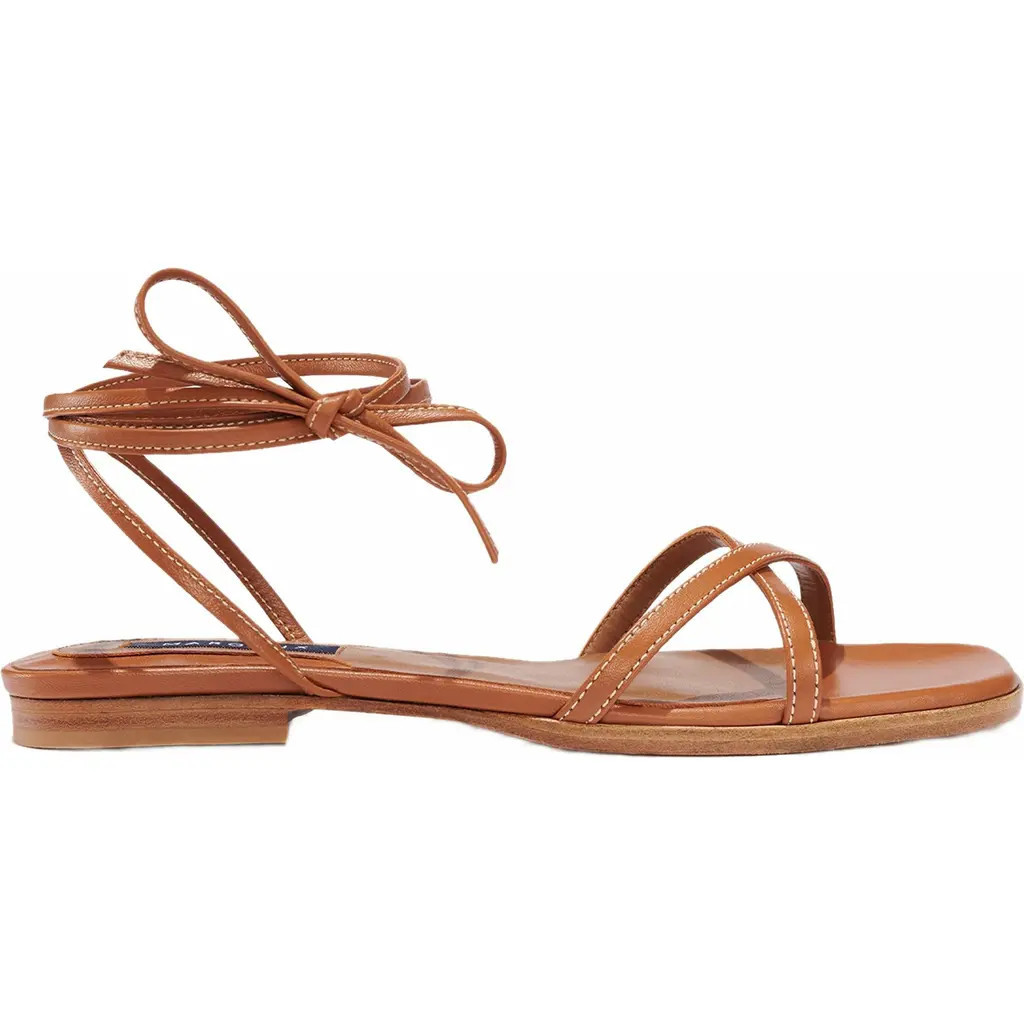 MARGAUX The Wrap Sandal in Saddle at Nordstrom, Size 39.5 | Nordstrom