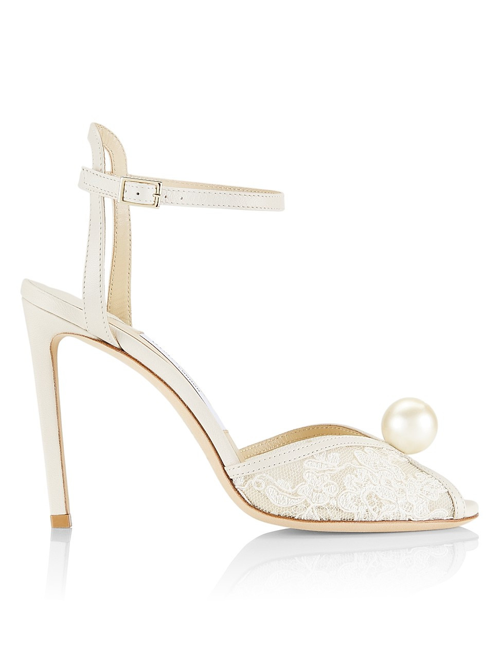 Sacora 100 Faux Pearl Lace Sandals | Saks Fifth Avenue