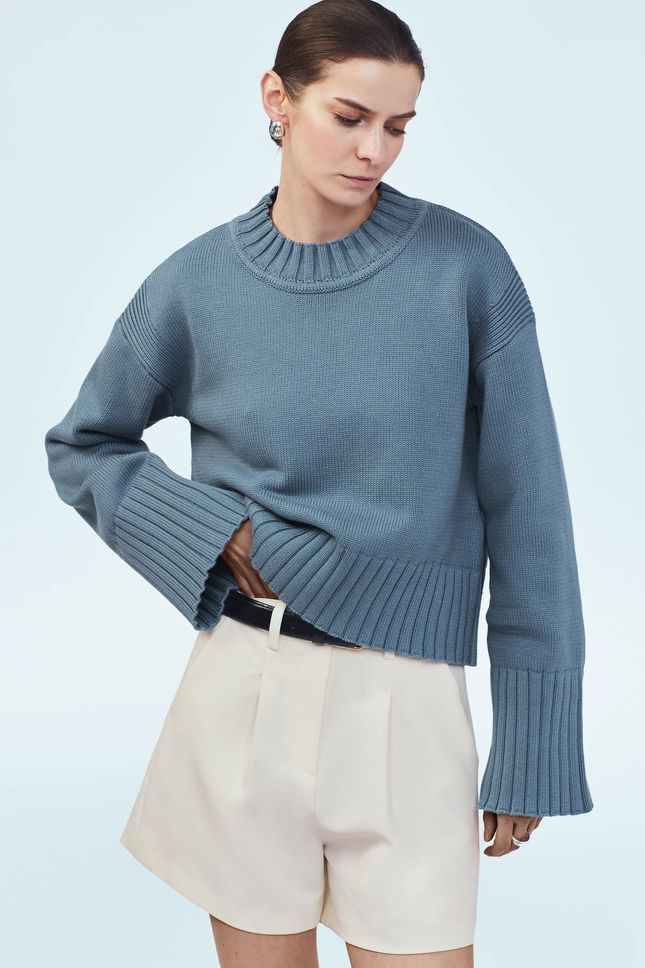 Boxy Crewneck Sweater | MAYSON the label