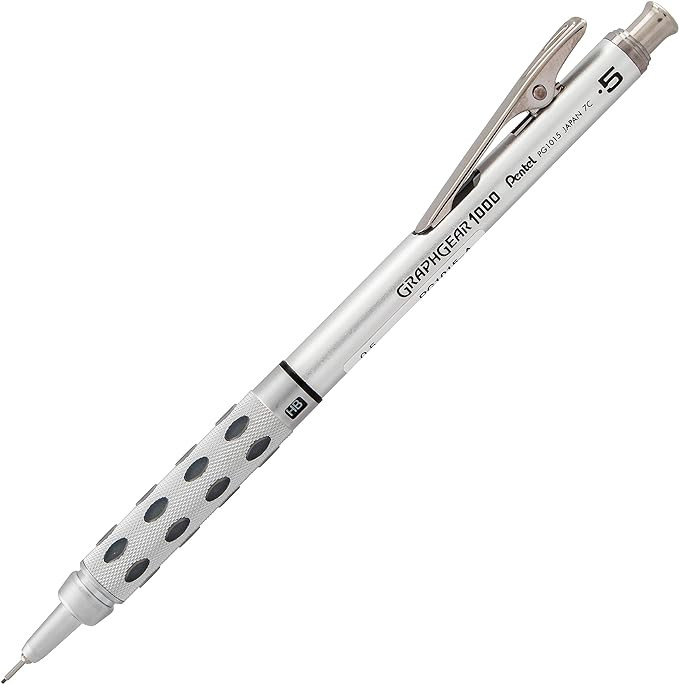 Pentel GraphGear 1000 Mechanical Pencil, (0.5mm) Point Size, Black Barrel, 1 Each (PG1015A) | Amazon (US)