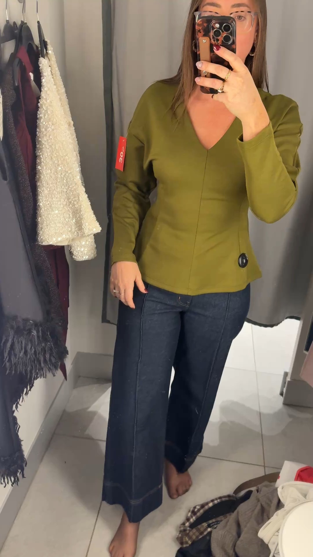 Love the lecture of this top and it's on sale for less than 15. It also comes in other colors like this really pretty burgundy

#LTKCyberWeek #LTKHoliday