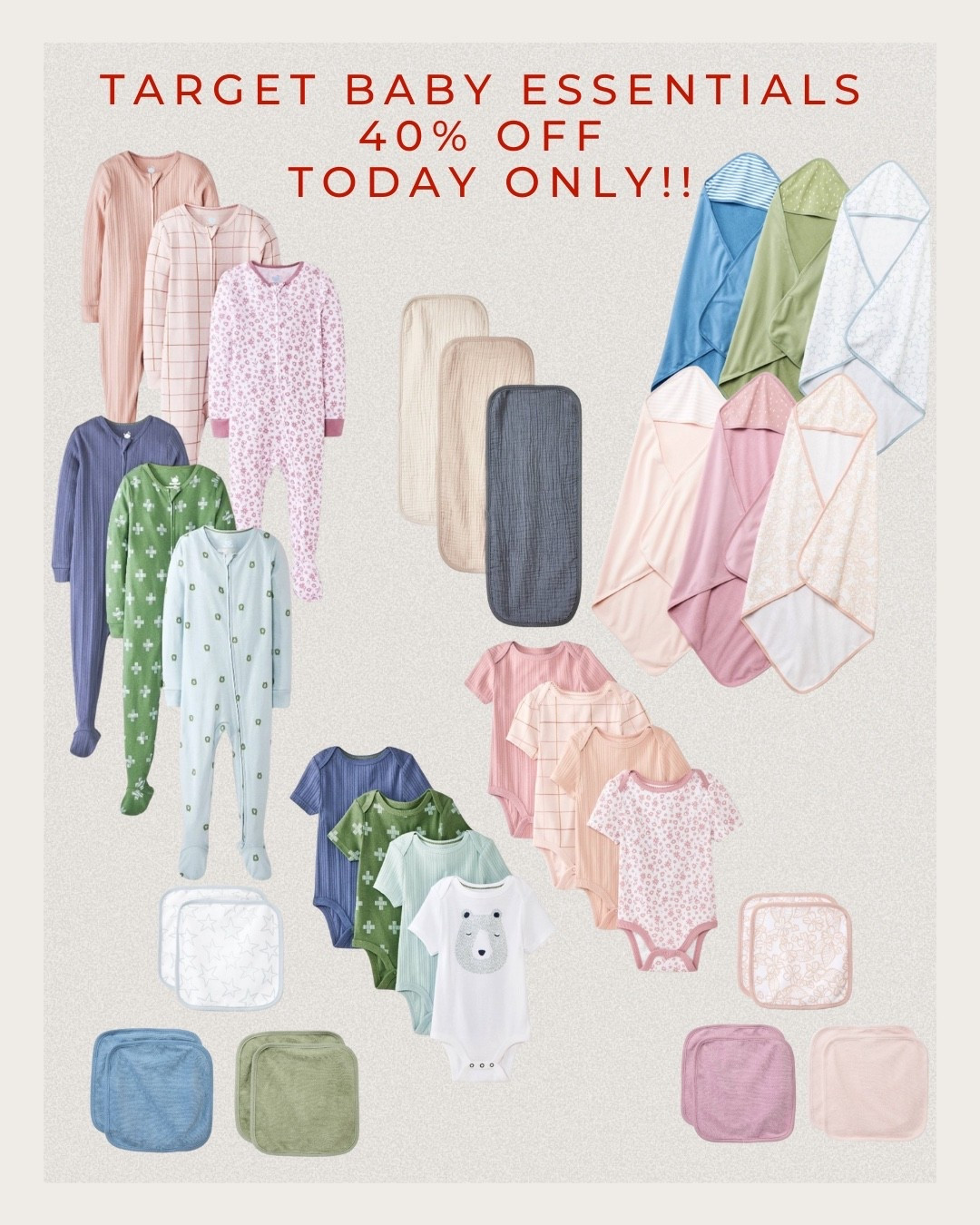 Have a baby shower coming up, babies in your family, or just need some new updated baby essentials?? Target is having 40% off over a thousand baby items right now but only for today!! Some really great items on sale! We have a ton of these items and they are really great quality for such a low price!! 
All items linked are all under $10!!!

#LTKKids #LTKSaleAlert #LTKBaby