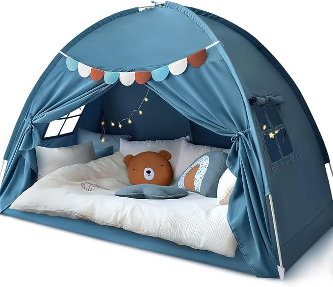 Razee Twin Bed Tent for Kids, Twin Size Toddler Canopy Indoor Playhouse Canopy Privacy Tent on Bu... | Amazon (US)
