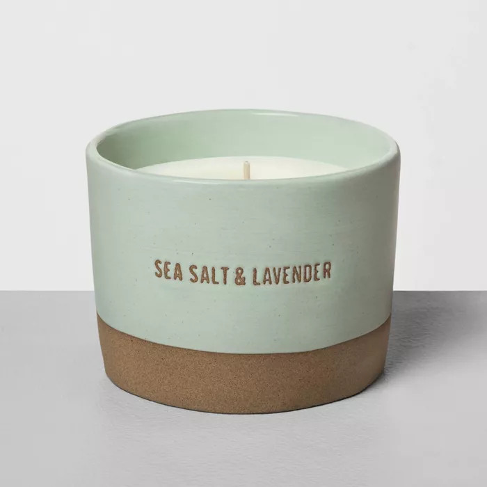 Ceramic Candle Sea Salt & Lavender - Hearth & Hand™ with Magnolia | Target