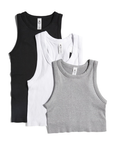 3pk Seamless Ribbed Tanks | TJ Maxx