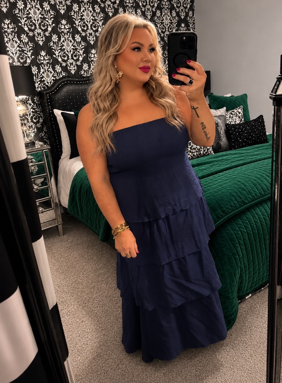 Navy never goes out of style. 💙

A flowy dress, soft waves, and a little confidence can change everything.

You don’t need a special occasion to feel beautiful. Sometimes getting dressed up, fixing your hair, and reminding yourself who you are is reason enough.

Affordable glam. Timeless confidence. ✨

#NavyDress #Over40Style #MidlifeFashion #DressyStyle

#LTKgrwm #LTKootd #LTKBeauty