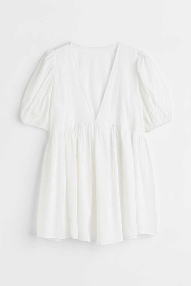 Puff-sleeved Beach Dress | H&M (US + CA)