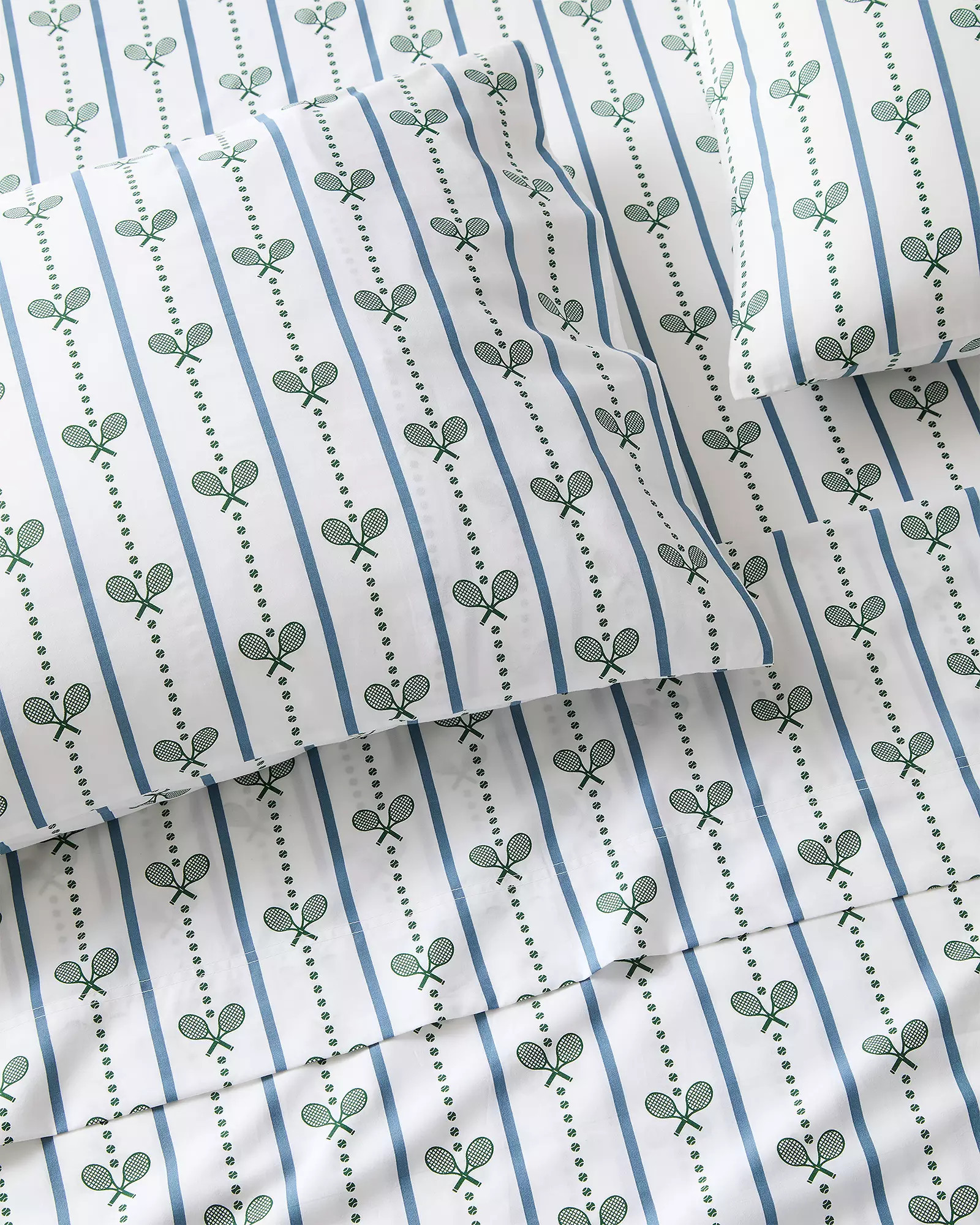 Borderline Stripe Percale Sheet Set | Serena and Lily