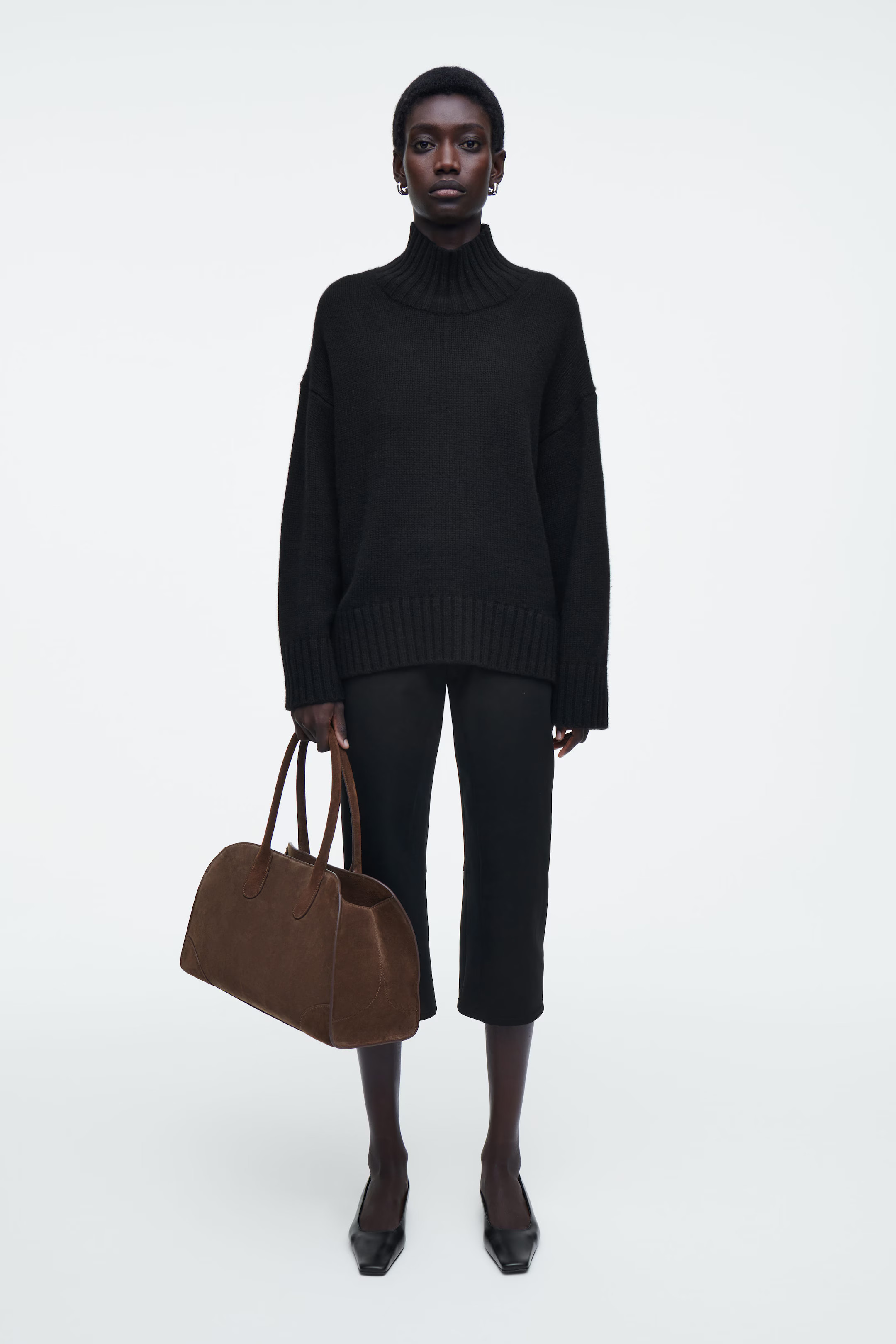 SMALL STUDIO BOWLING BAG - LEATHER - BROWN | COS UK