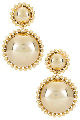 LELET NY Lucia Dome Drop Earrings in Gold from Revolve.com | Revolve Clothing (Global)
