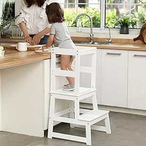 Kids Kitchen Step Stool,Baby Standing Tower for Counter and Bathroom Sink,Toddlers Montessori Lea... | Amazon (US)