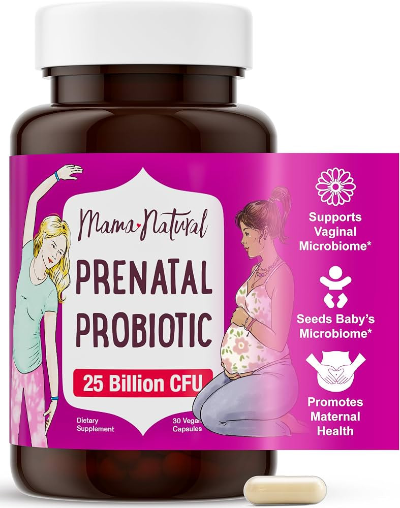 Mama Natural Prenatal Probiotics for Women – Gut & Immune Support for Pregnancy, Breastfeeding ... | Amazon (US)