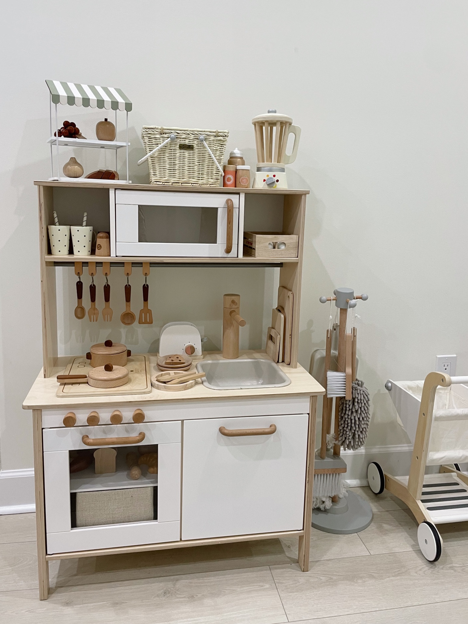 Ikea Kitchen Transformation ✨ toddler, diy, Montessori, pretend play, toys, wooden toys

#LTKkids #LTKbump #LTKhome