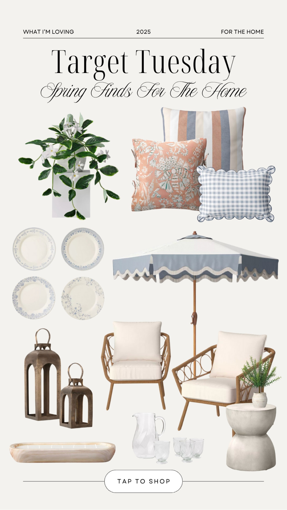 Spring refresh, Target edition! 🌿✨ These finds are perfect for bringing a fresh, cozy vibe to your home this season. From outdoor essentials to charming decor, I’m loving these pieces!#TargetTuesday #SpringHomeDecor 

#LTKHome #LTKFindsUnder50 #LTKFindsUnder100