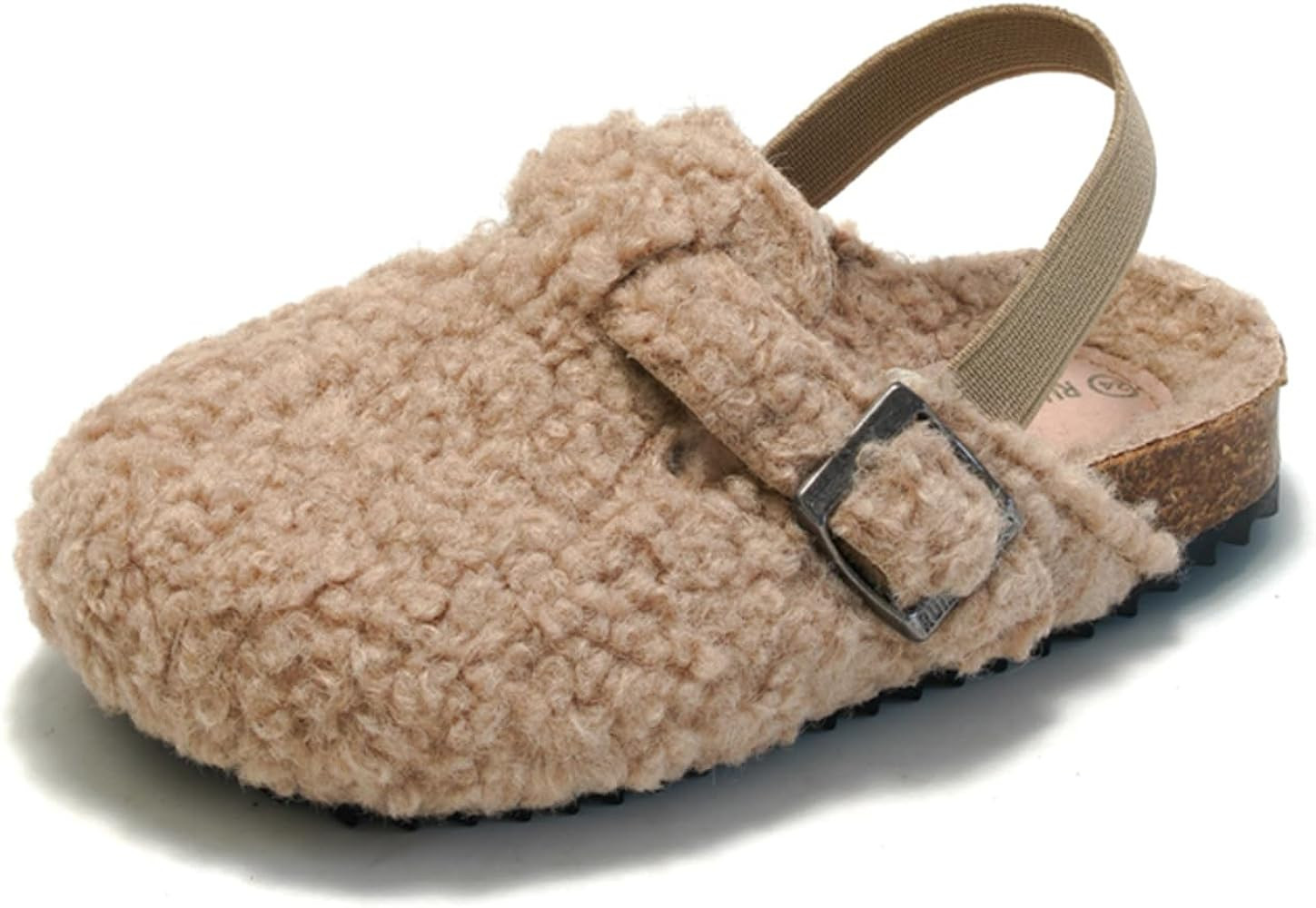 DAYUMKOU Kids Lined Clogs Toddler Slippers Indoor Outdoor Cute Slip On Slides Sandals with Non-Sl... | Amazon (US)