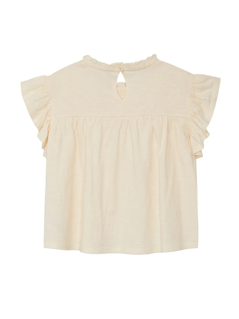 Wonder Nation Girls Ruffle Trend Top, Sizes 4-18 & Plus | Walmart (US)
