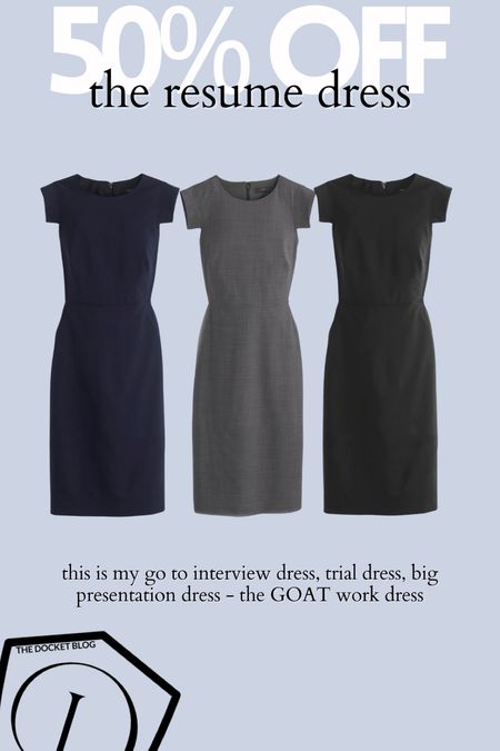 The GOAT dress - interviews, presentations, if it’s big you can wear this dress! 50% off right now! 

Womens business professional workwear and business casual workwear and office outfits midsize outfit midsize style 

#LTKWorkwear #LTKOver40 #LTKSaleAlert