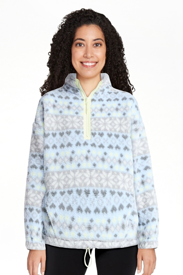 No Boundaries Jersey de Felpa con Media Zíper Mujer | Walmart (US)