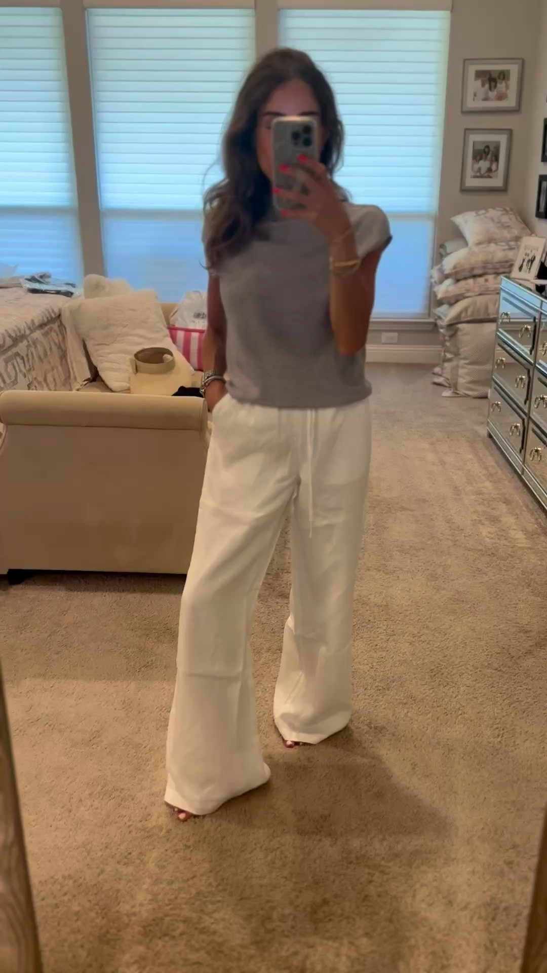 I accidentally grabbed the regular length in these pants but they are a great linen pant and not see through wearing xxs

#LTKPetite #LTKSeasonal