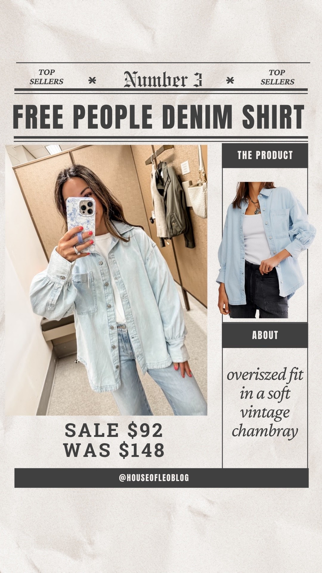 Wearing XS denim shirt. Nordstrom sale. Nsale

#LTKSaleAlert #LTKOver40