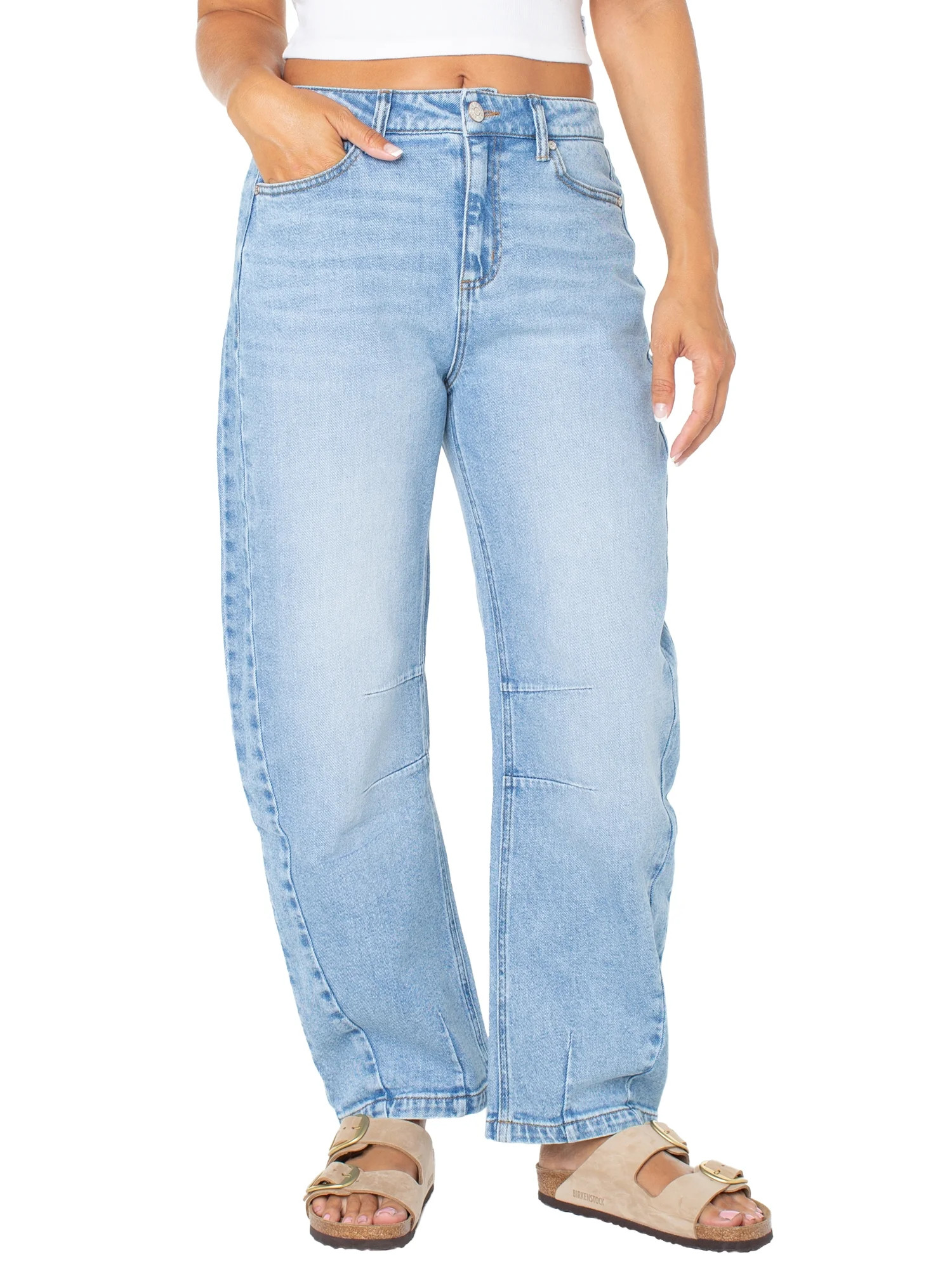 Celebrity Pink Juniors Barrel Leg Jeans | Walmart (US)