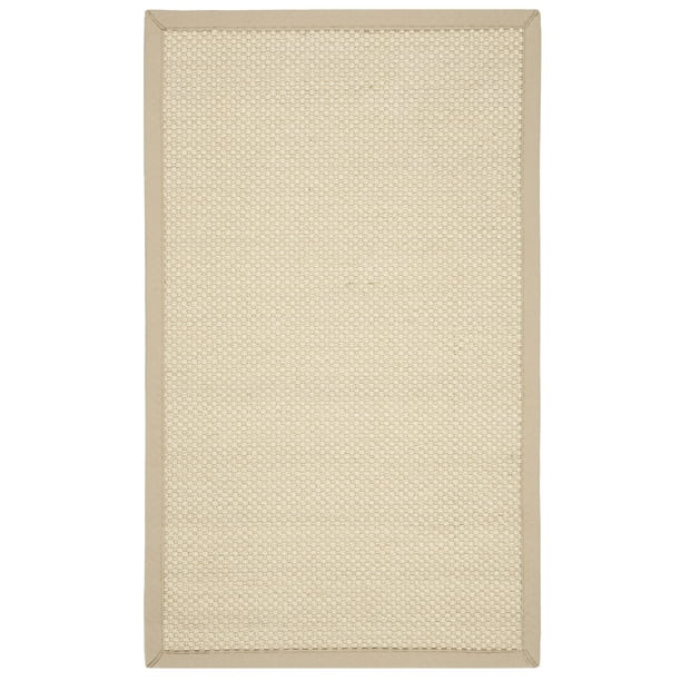 SAFAVIEH Natural Fiber Clarissa Solid Sisal Area Rug, Ivory/Light Beige, 3' x 5' - Walmart.com | Walmart (US)