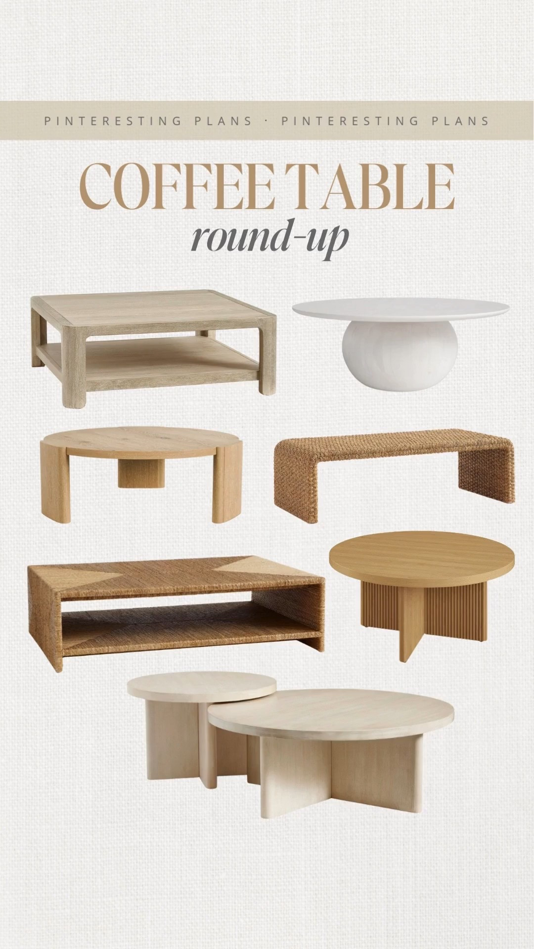 Coffee table round up 🙌🏻🙌🏻 Living room, design, home design, modern coffee tables, transitional coffee, tables, wood, coffee 

#LTKHome

#LTKHome