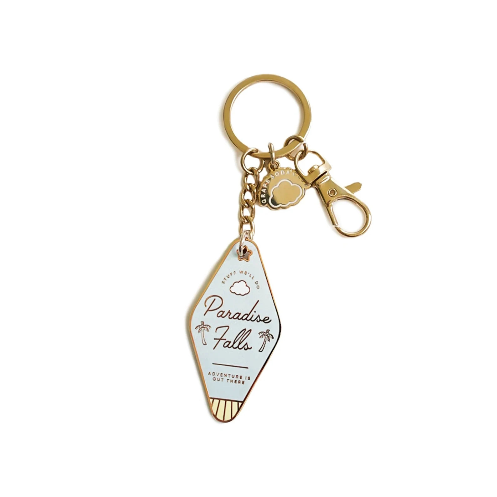 Metal Motel Keychain | Paradise Falls UP Pixar Disney Motel Keychain | Grape Soda Club | House Wa... | Etsy (US)