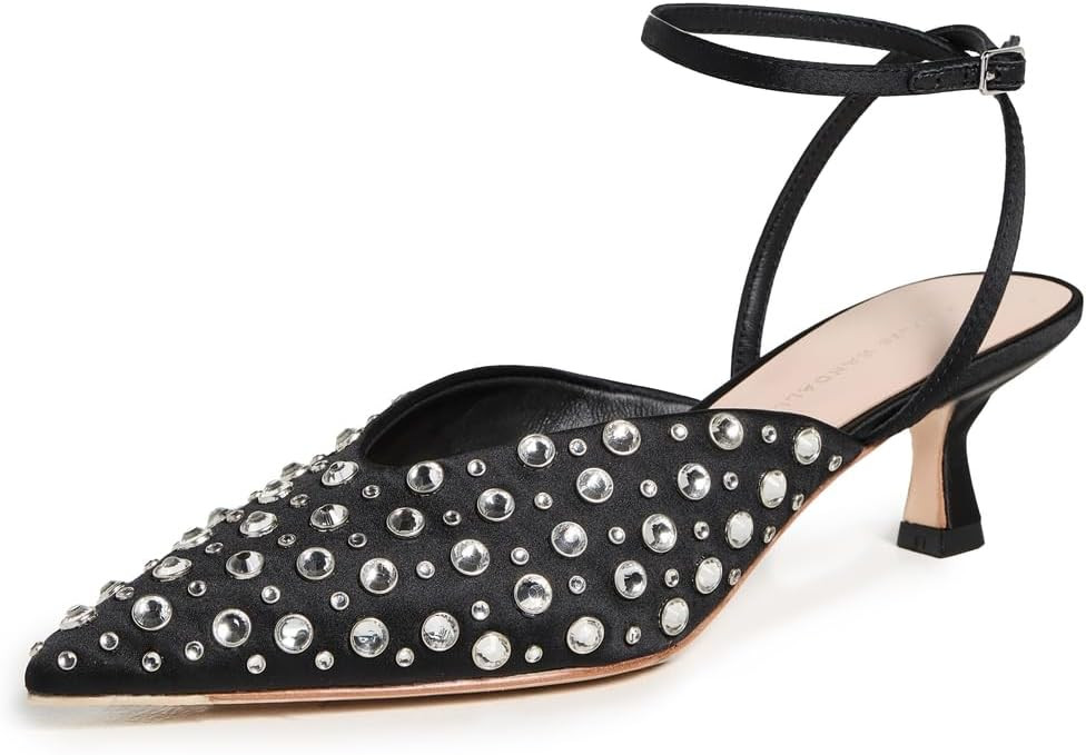 Loeffler Randall Women's Rio Smocked Kitten Heels | Amazon (US)