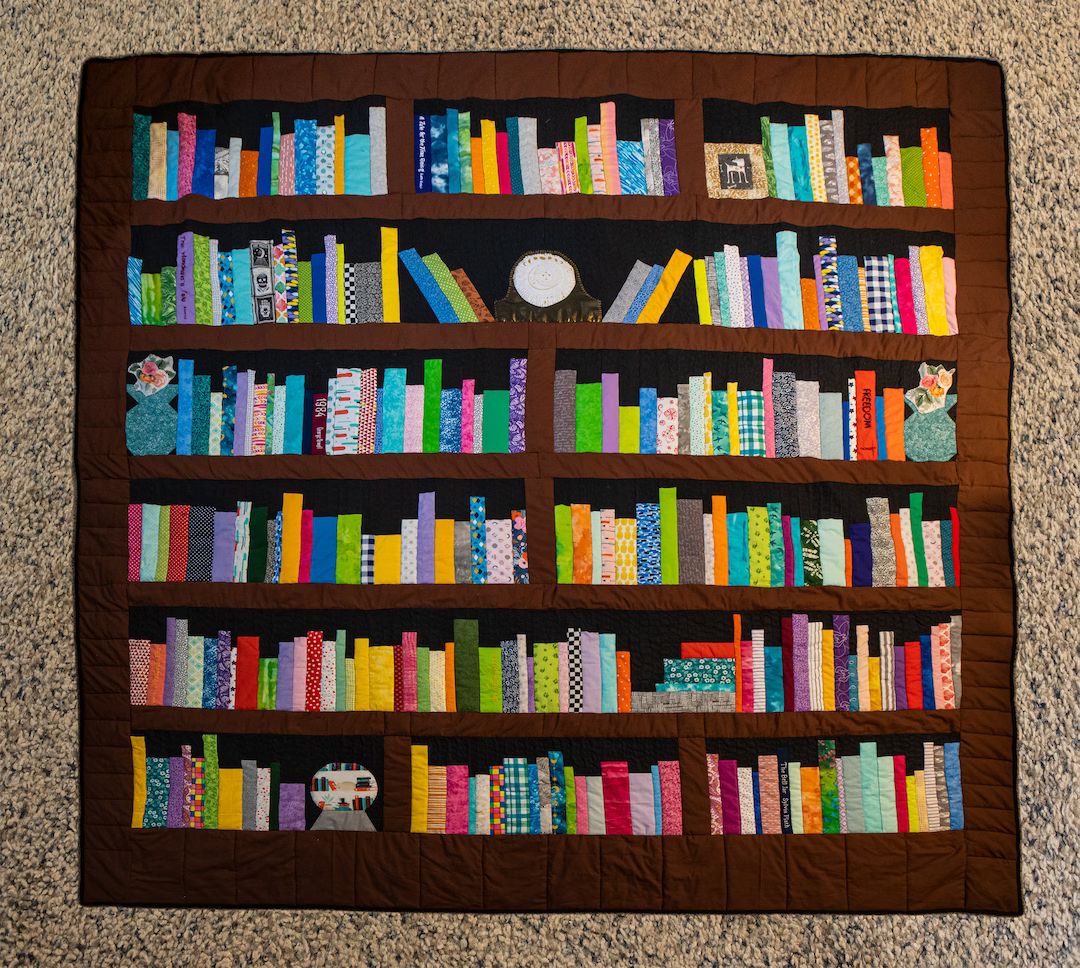 Bookshelf Quilt - Etsy | Etsy (US)