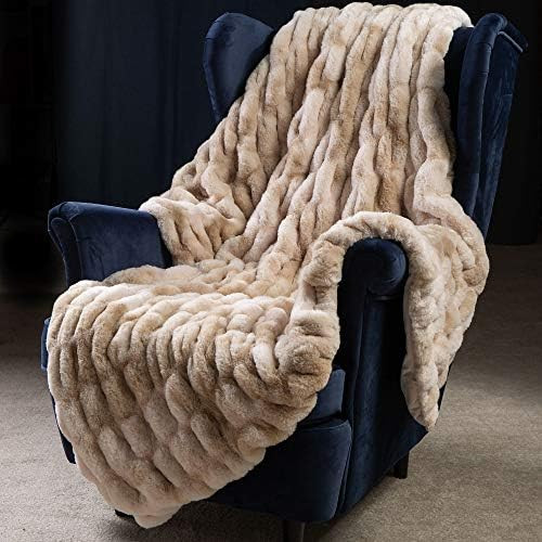 Super Soft Faux Fur Throw Blanket- Royal Luxury Cozy Plush Blanket use for Couch Sofa Bed Chair, ... | Amazon (US)
