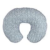 Boppy Nursing Pillow and Positioner—Original | Blue Herringbone | Breastfeeding, Bottle Feeding, Bab | Amazon (US)