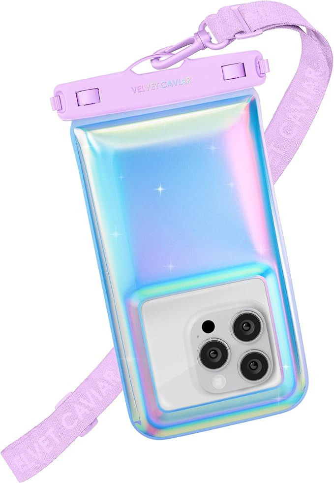 VELVET CAVIAR Waterproof Phone Pouch with Lanyard | IP68 Floating Case for iPhone & All Phones | ... | Amazon (US)