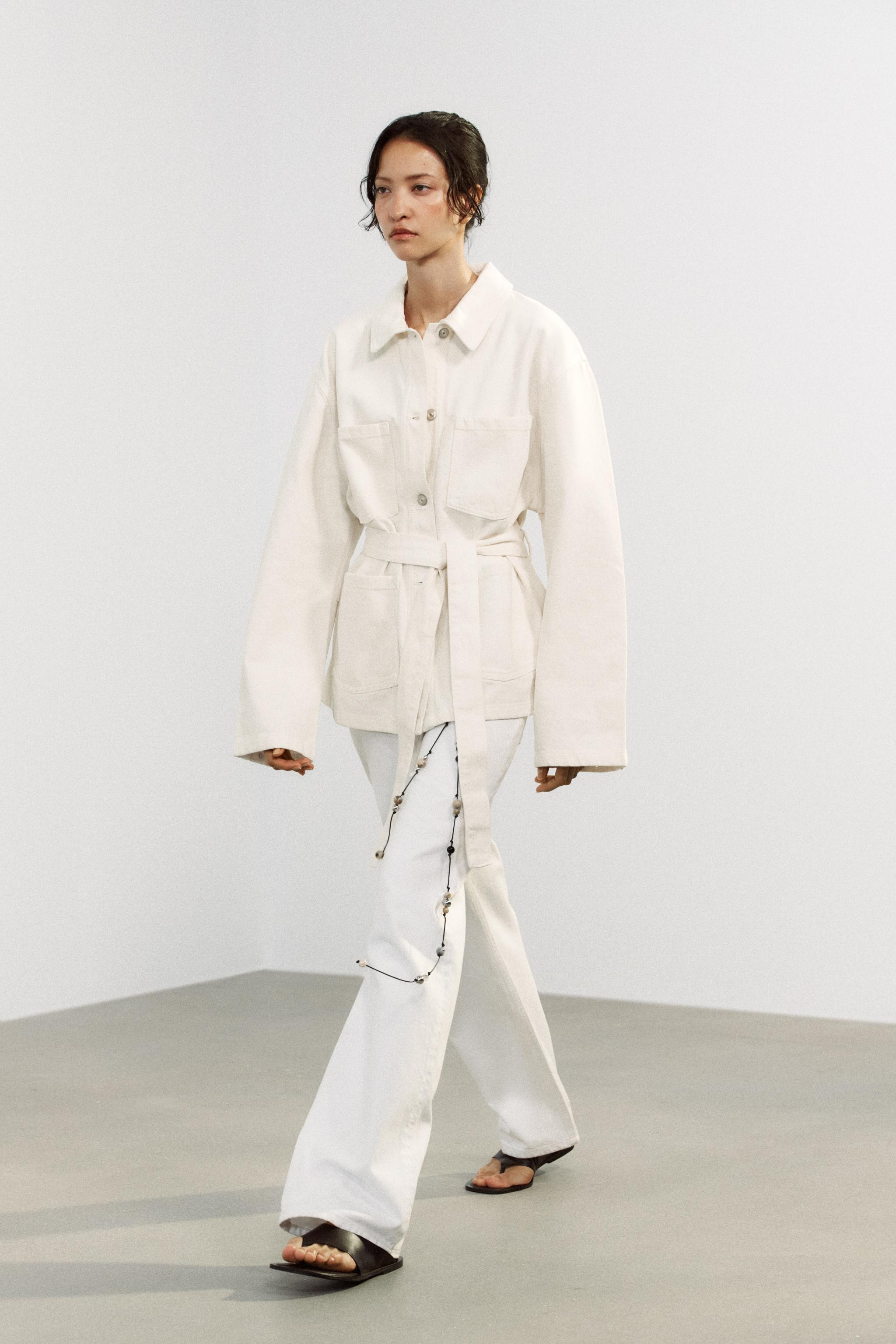 BELTED TRF DENIM JACKET | Zara US