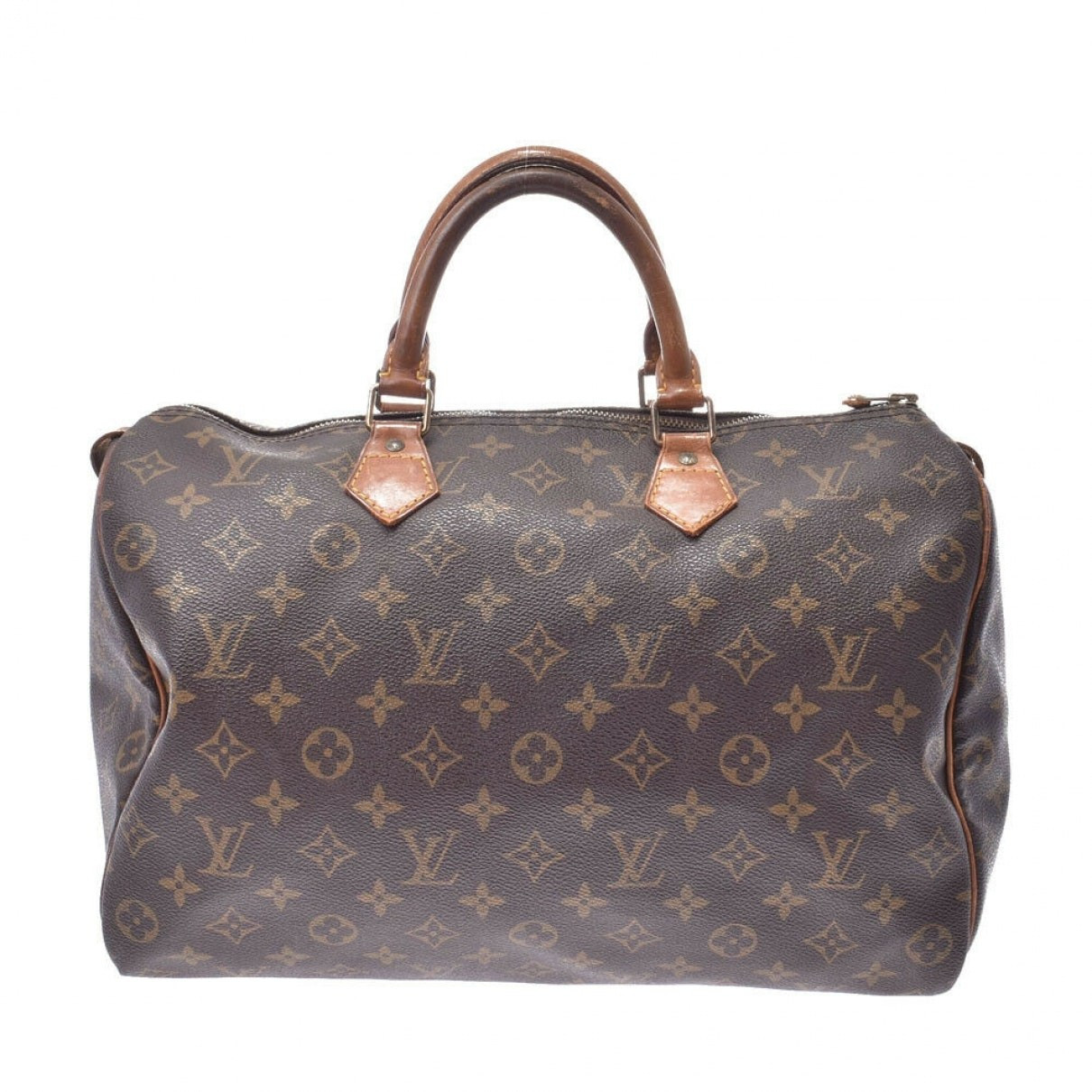 Louis Vuitton Speedy Brown Cloth handbag for Women | Vestiaire Collective (Global)
