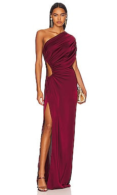 Andrea Iyamah x REVOLVE Aylo One Shoulder Dress in Oxblood from Revolve.com | Revolve Clothing (Global)