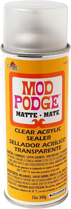 Mod Podge - 1469 Clear Acrylic Sealer, 12 ounce, Matte | Amazon (US)