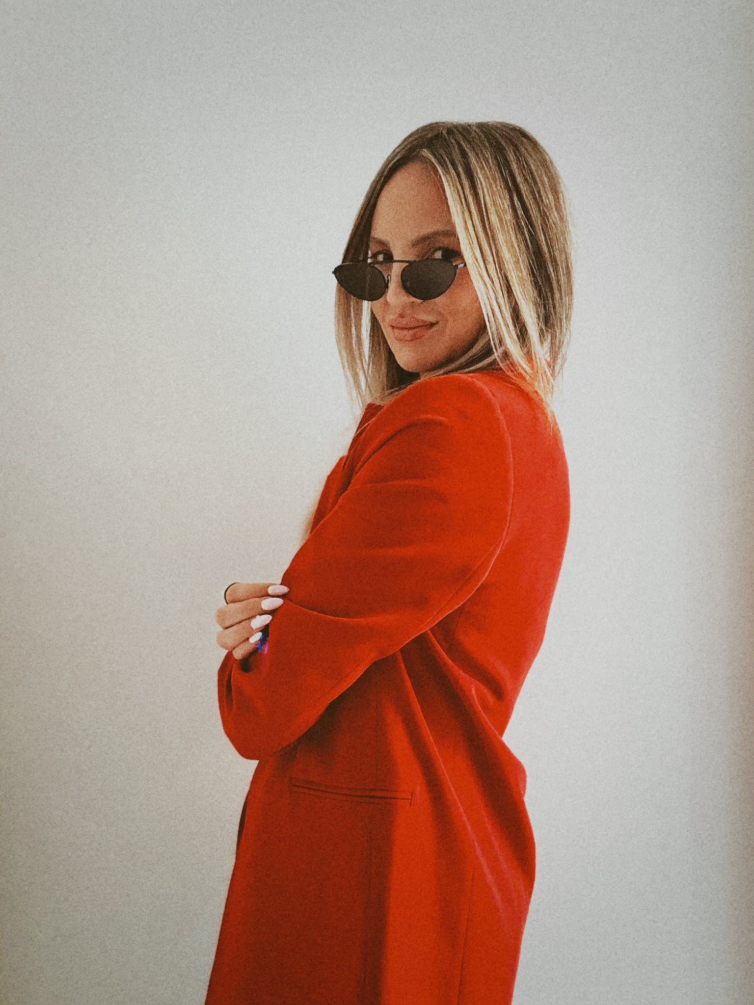 Wearing a medium in the blazer.￼

#LTKfindsunder100 #LTKover40 #LTKstyletip