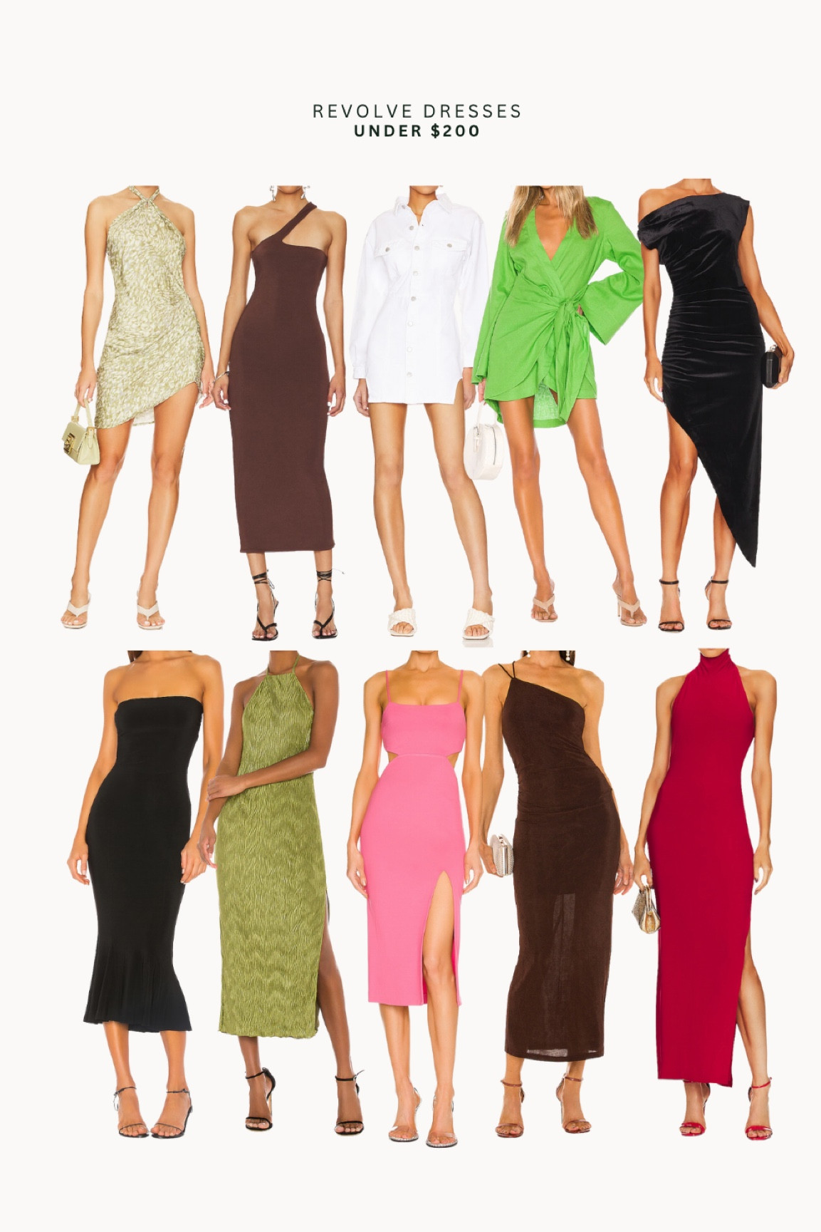 Revolve Spring Dresses under $200! 

spring l dress l spring dresses l under $200 l revolve l spring outfit l wedding guest dresses