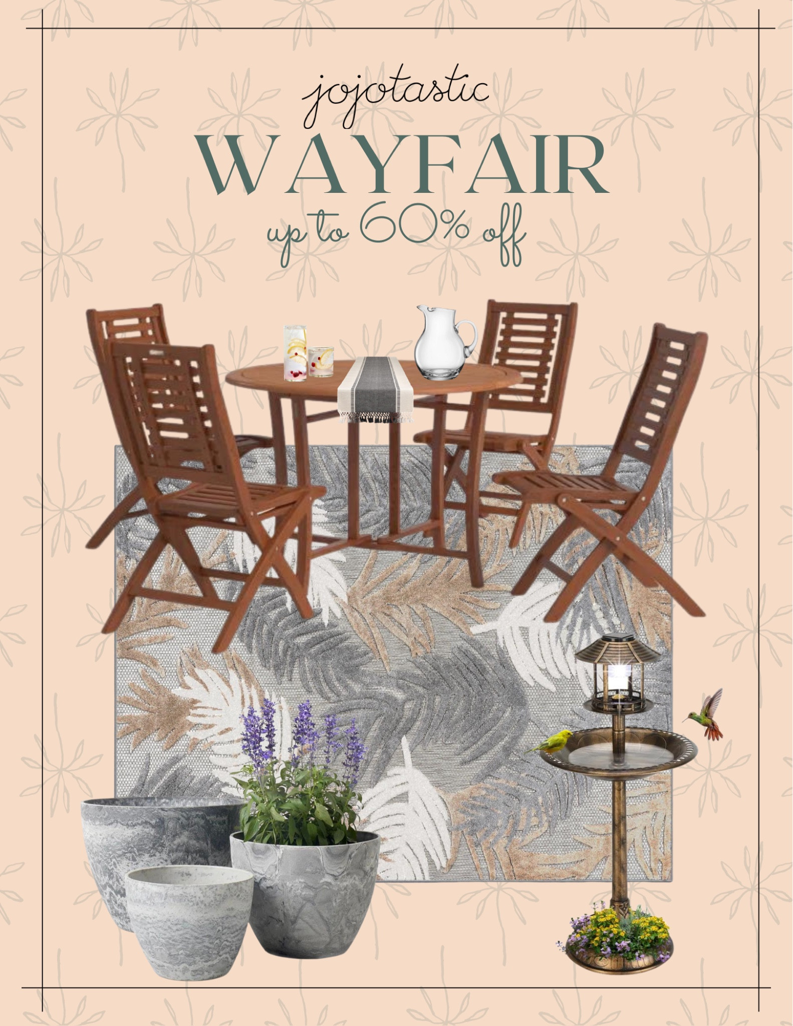 Wayfair has great patio finds for up to 60% off right now! 

#LTKSaleAlert #LTKHome #LTKSeasonal