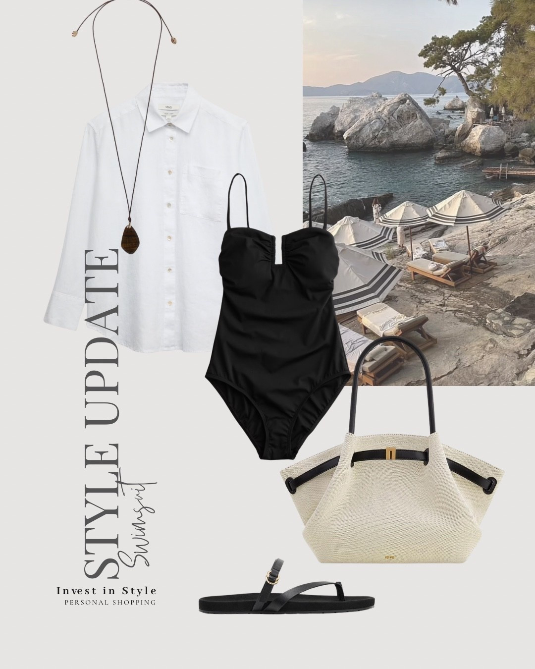 Ways to style that swimsuit …
Black swimming costume 
Linen shirt 

#LTKswimwear #LTKtravel #LTKuk