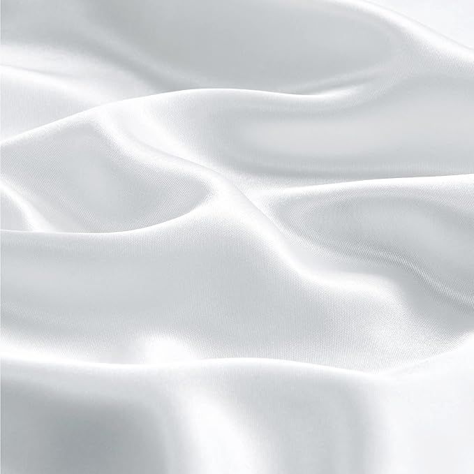 BEDELITE Satin Silk Pillowcase for Hair and Skin, White Pillow Cases Standard 4 Pack Super Soft P... | Amazon (US)