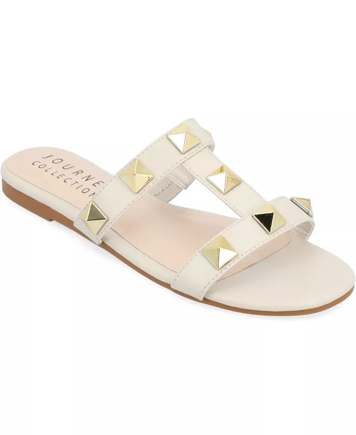 Journee Collection Women's Kendall Studded Sandals - Macy's | Macy's