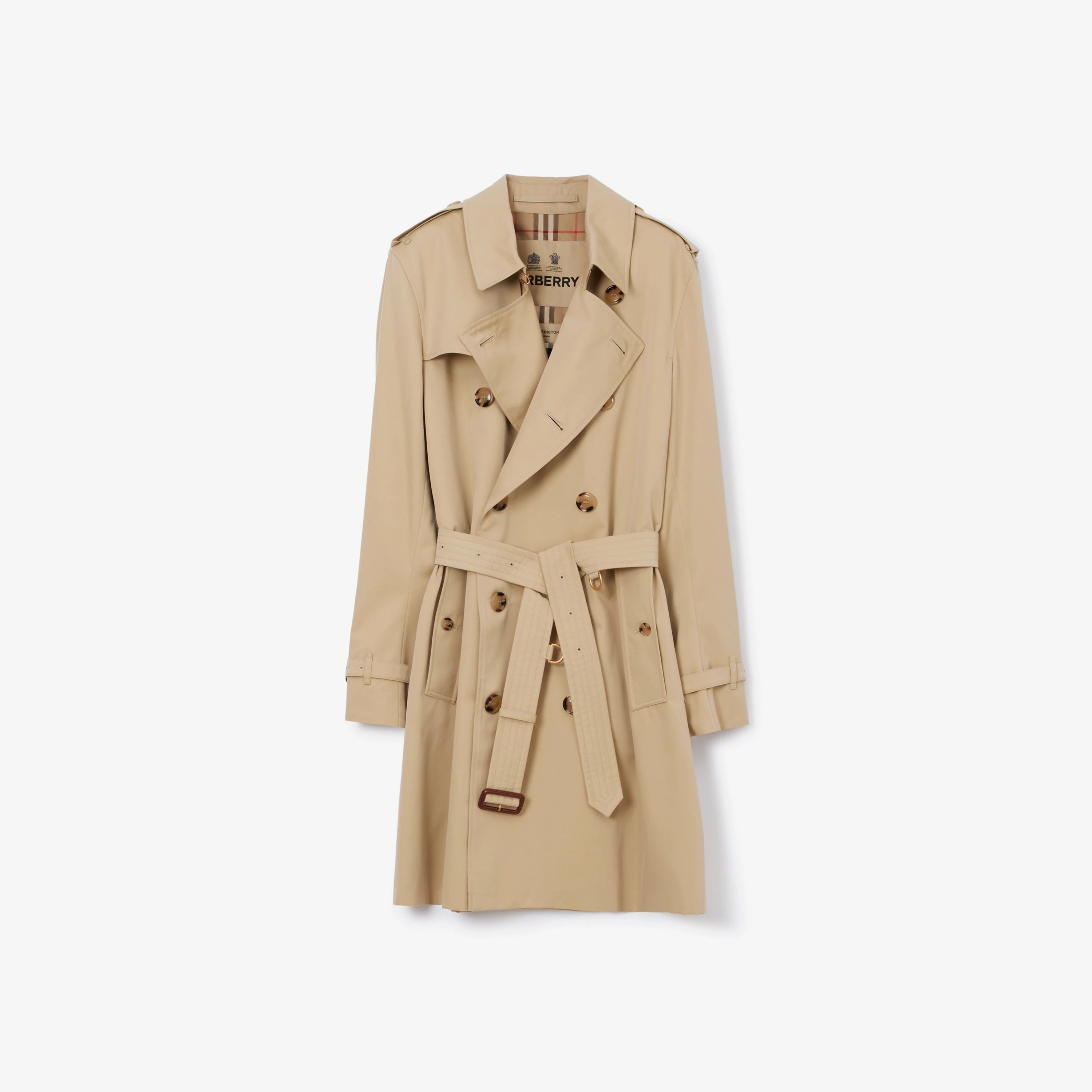 Mid-length Kensington Heritage Trench Coat in Honey | Burberry® Official | Burberry (US)