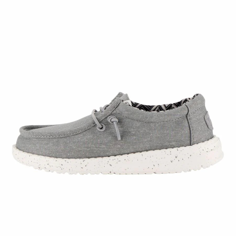 Wally Toddler Stretch Canvas - Light Grey | HEYDUDE