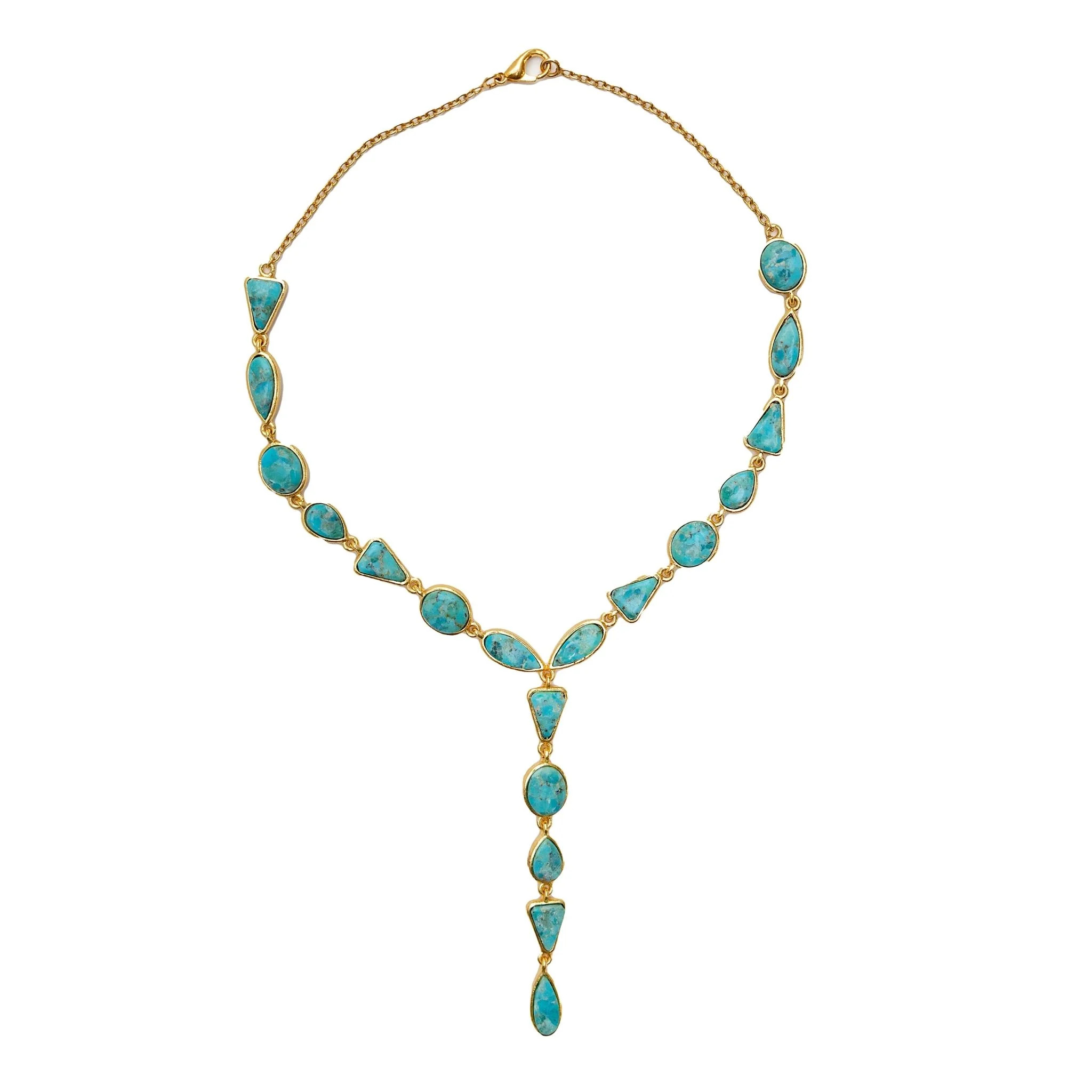 Canyon Creek Turquoise Lariat Necklace | Christina Greene LLC