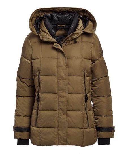 Olive Puffer Coat - Women & Plus | Zulily