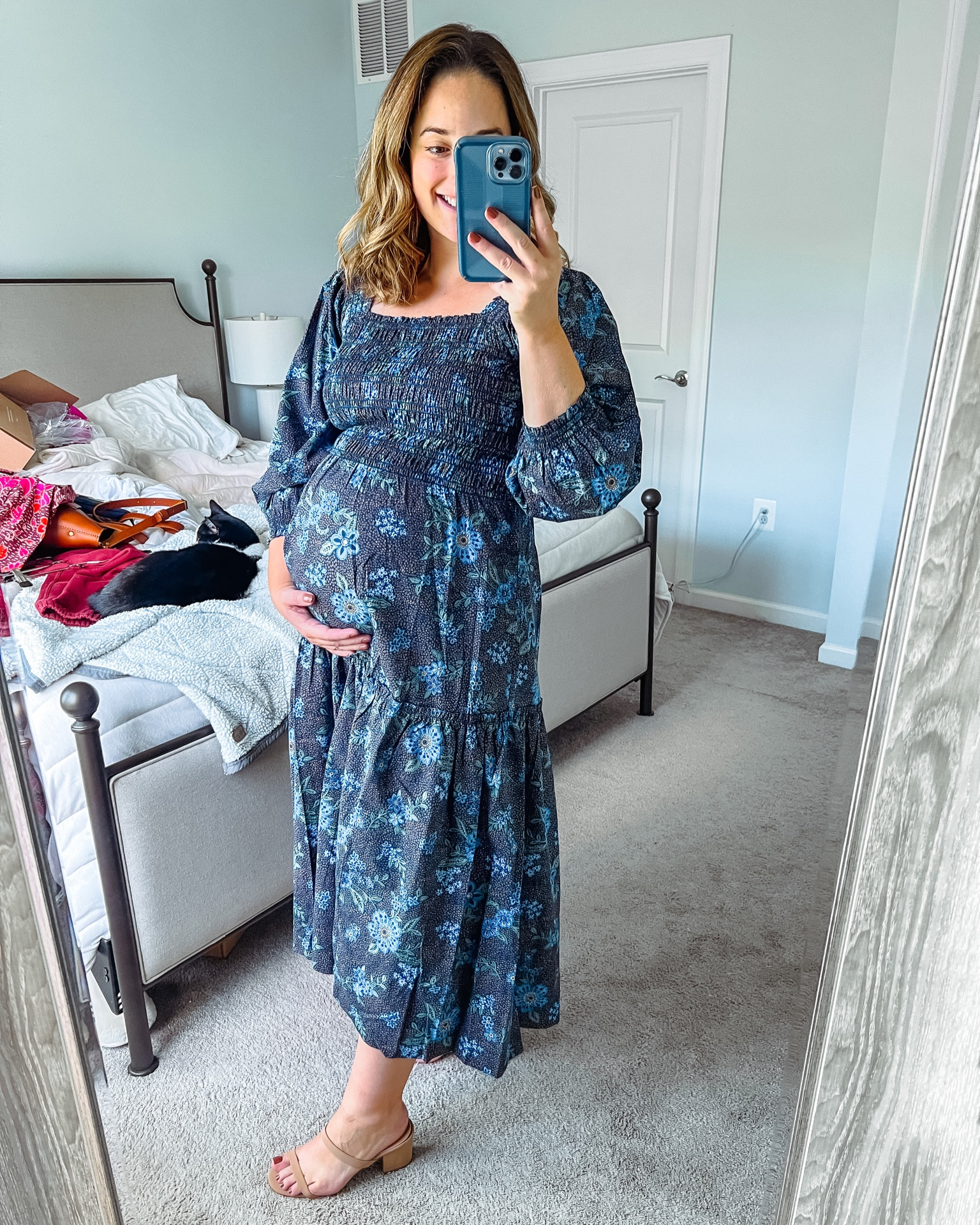 Use code KAITLYNJS10 for $10 off!

This smocked floral dress is perfect for fall! The pattern is so pretty and it has so many fun details such as the balloon sleeves. This would also be a great option for a fall wedding or bridal/baby too! 

I am currently 28 weeks pregnant and sized up to a large for my bump. I probably would have been been fine in a medium tho! 

Pinterest style, style over 30, capsule wardrobe, outfit idea, outfit inspo, size 8, size 10, mom size, fall trends, outfit inspo, baby shower dress, Fall dress, Fall wedding, formal dress, black tie, wedding guest dress, bump friendly, midi dress, maxi dress #grandmillennial #coastalgrandmother #coastalstyle #preppy #momstyle #petitestyle #midsizestyle, maternity 

#LTKwedding #LTKbump #LTKSeasonal